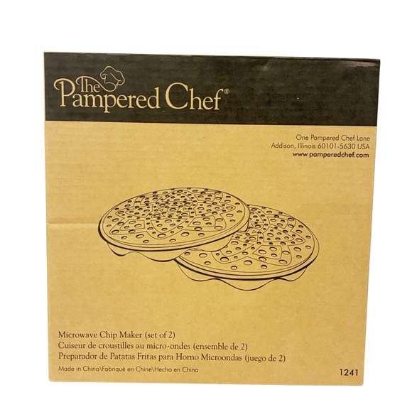The Pampered Chef Other - The Pampered Chef Microwave‎ Chip Maker Set Of 2 #1241 Kitchen NEW